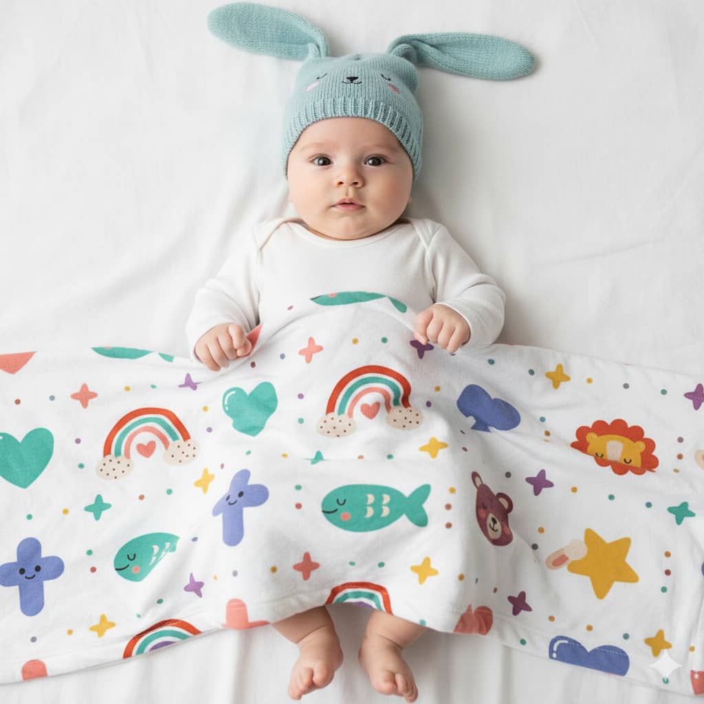 Nature’s Glory and Creation – Christian Baby Velveteen Plush Blanket