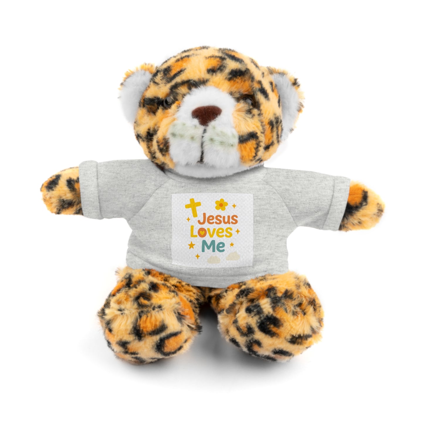 Plush Bear — 'Jesus Loves Me' T-Shirt Teddy