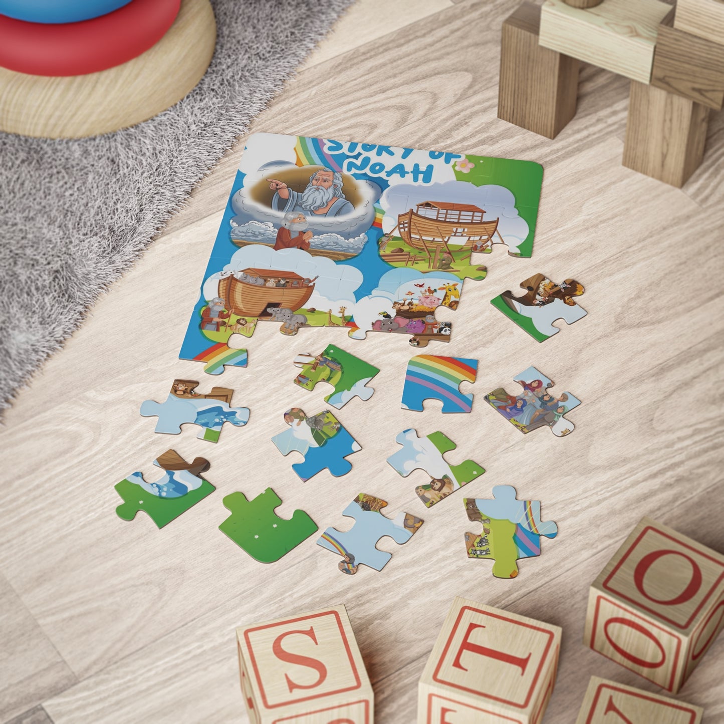 “Story of Noah” 30-Piece Christian Kids Puzzle | Faith-Filled Learning