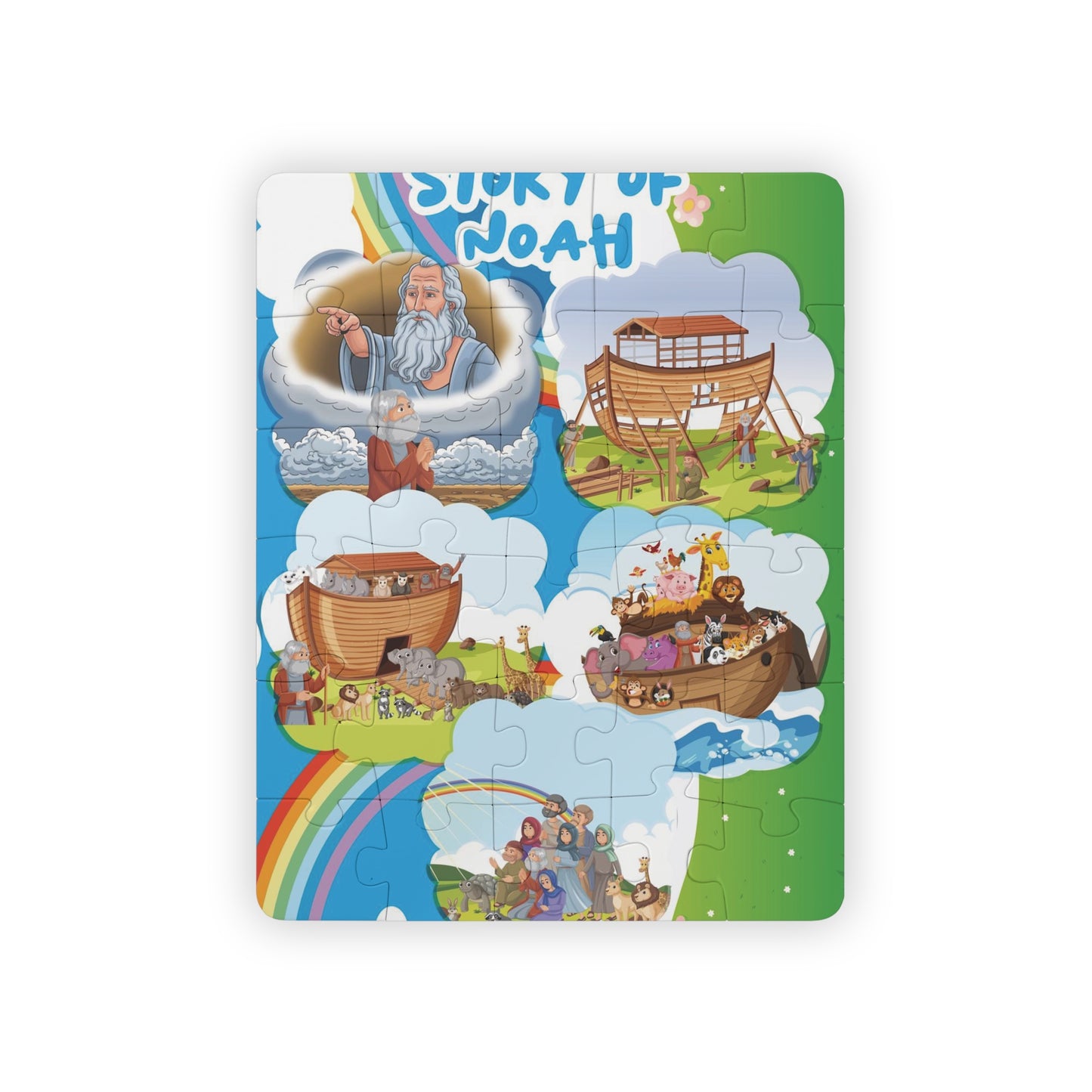 “Story of Noah” 30-Piece Christian Kids Puzzle | Faith-Filled Learning