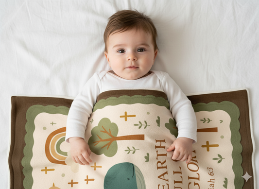 Nature’s Glory and Creation – Christian Kids Blanket | Inspiring God’s Wonderful World "The Earth Is Full of His Glory" (Isaiah 6:3)
