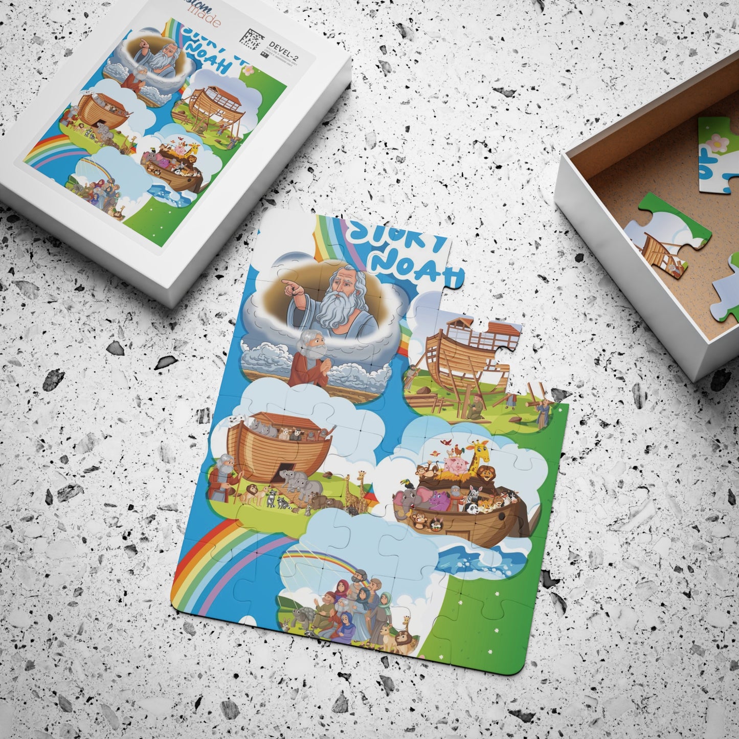 “Story of Noah” 30-Piece Christian Kids Puzzle | Faith-Filled Learning