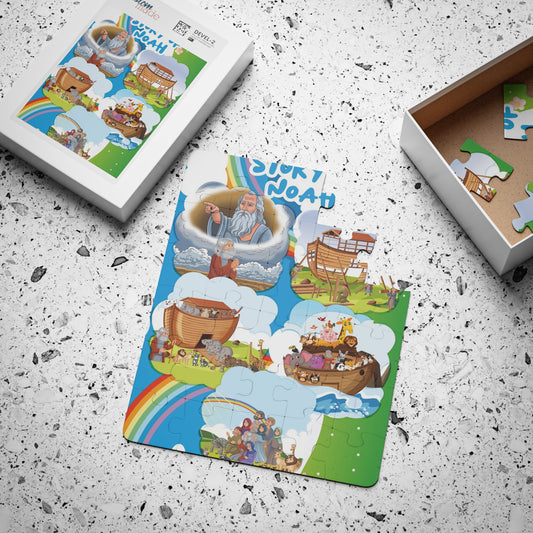 “Story of Noah” 30-Piece Christian Kids Puzzle | Faith-Filled Learning