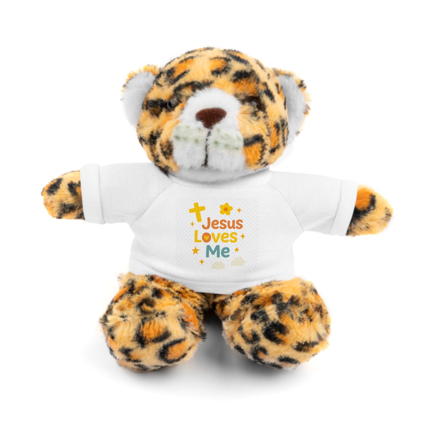 Plush Bear — 'Jesus Loves Me' T-Shirt Teddy
