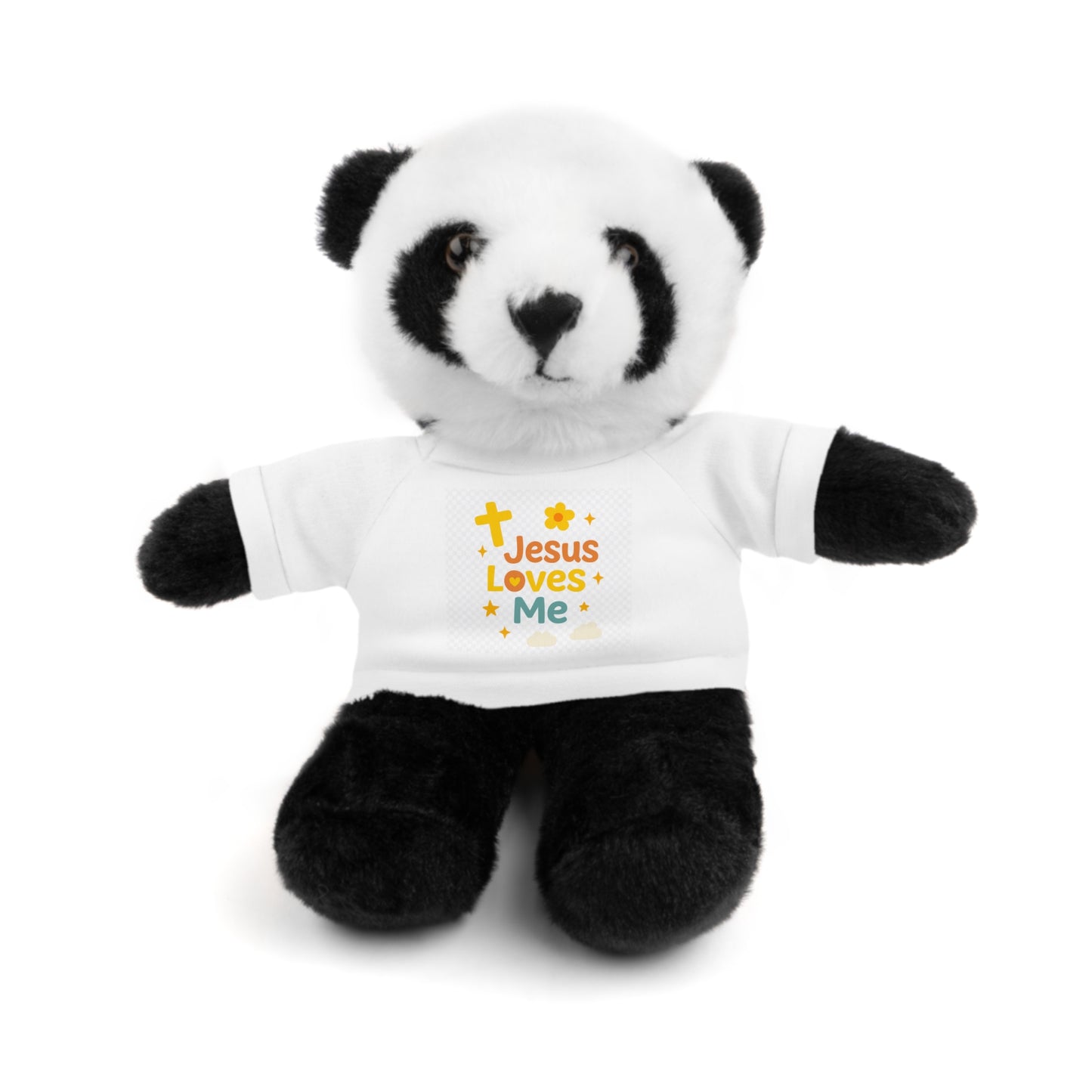 Plush Bear — 'Jesus Loves Me' T-Shirt Teddy