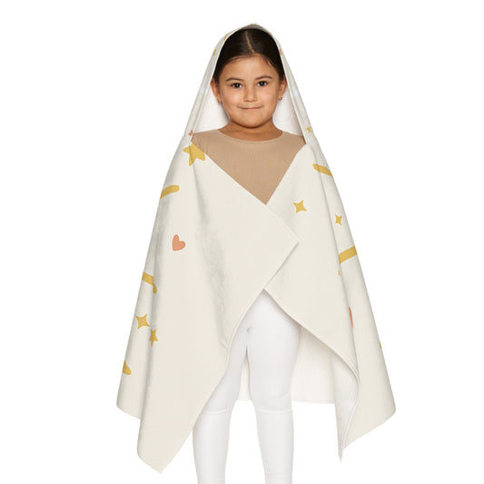 Kids Hooded Towel — Cute Smiling Sun Beach & Bath Wrap for Toddlers