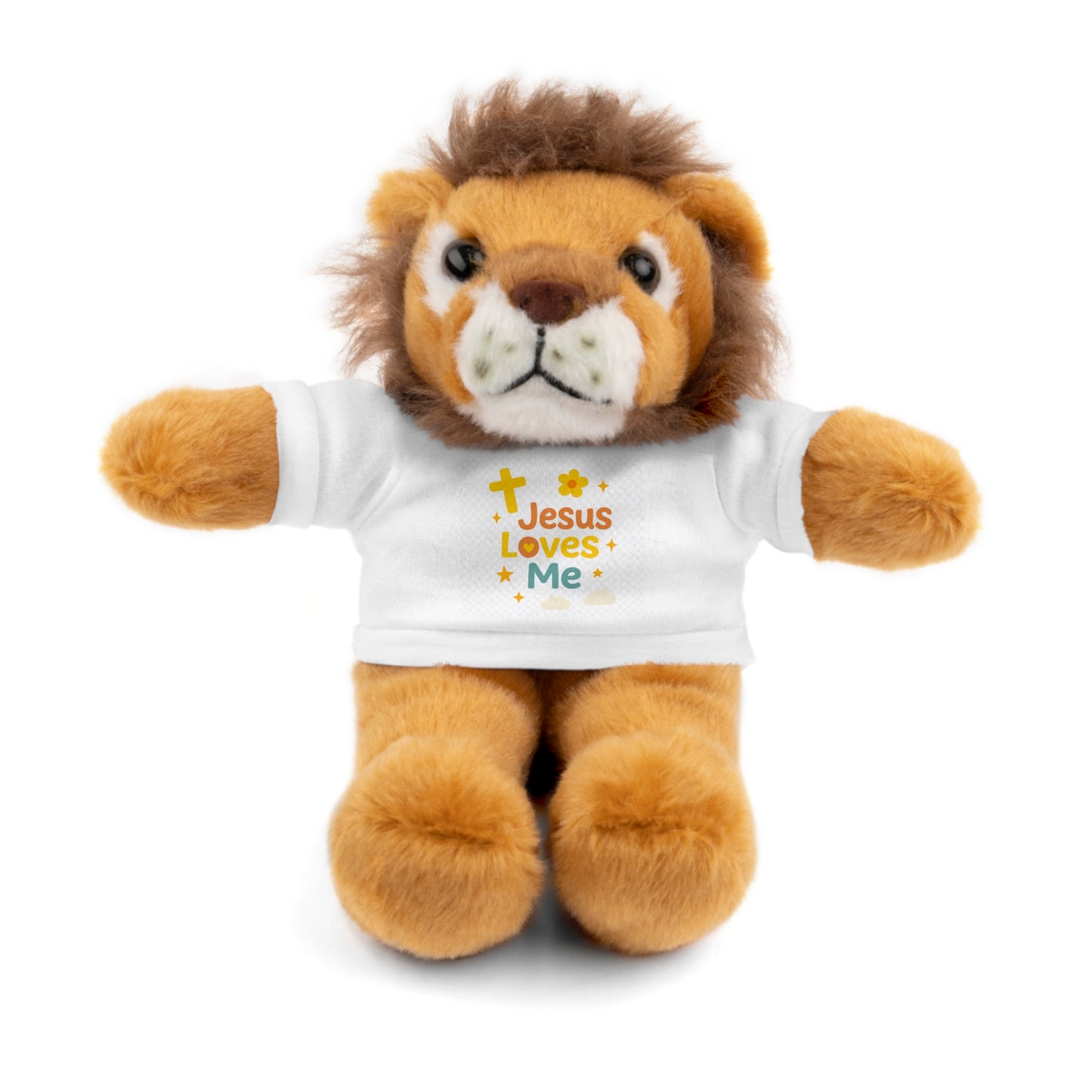 Plush Bear — 'Jesus Loves Me' T-Shirt Teddy